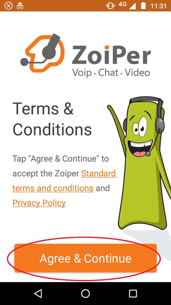 Ejemplo de credenciales SIP: usuario, contraseña, servidor y puerto